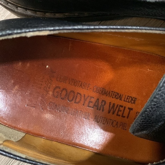 Mephisto Black Pebbled Leather Shock Absorber Lace-Up Oxfords size 11 - Picture 2 of 10